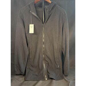 Baleaf Jacket Women's XL Black Full Zip Hooded Fleece Outdoor Lightweight New